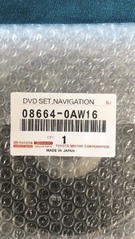 トヨタ純正ナビ 全国版 DVD-ROM 08664-0AW16 A2Y 2019年秋(純正品 