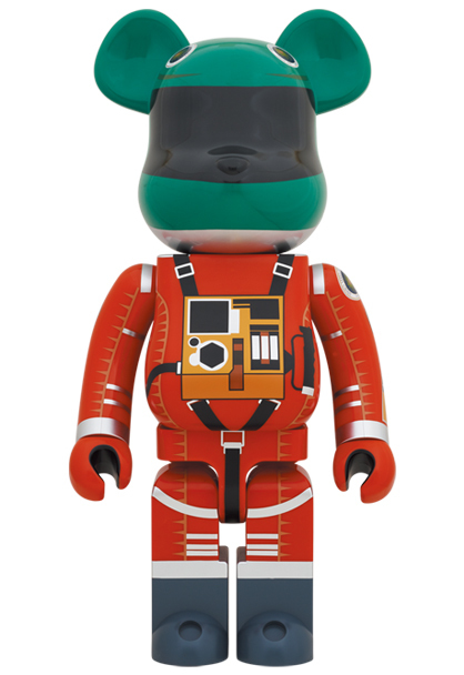 新品 BE@RBRICK SPACE SUIT GREEN HELMET & ORANGE SUIT Ver. 1000