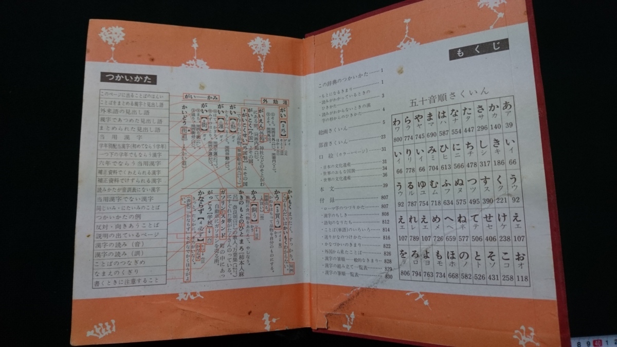 ｎ●●　古い辞典　国語新辞典　改訂新版　金田一京助/編　昭和44年改訂新版発行　小学館　レトロ・アンティーク・コレクション/B上_画像2