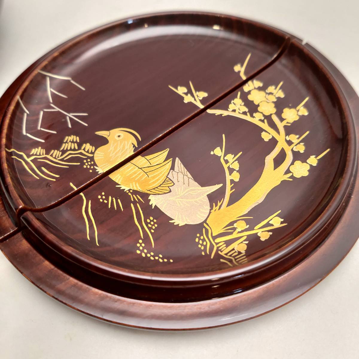 安心の定価販売 中村宗悦 井伊宗観好 早梅に鴛鴦蒔 絵 老松茶入 共箱