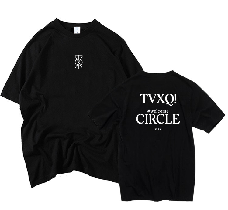 東方神起/チャンミン Tシャツ welcome CIRCLE Lサイズ/胸囲104cm 東方神起/チャンミン Tシャツ welcome CIRCLE Lサイズ/胸囲104cm