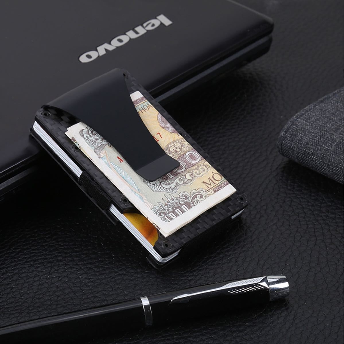 【新品】マネークリップクレジットカードケース 財布 磁気防止 スキミング防止 