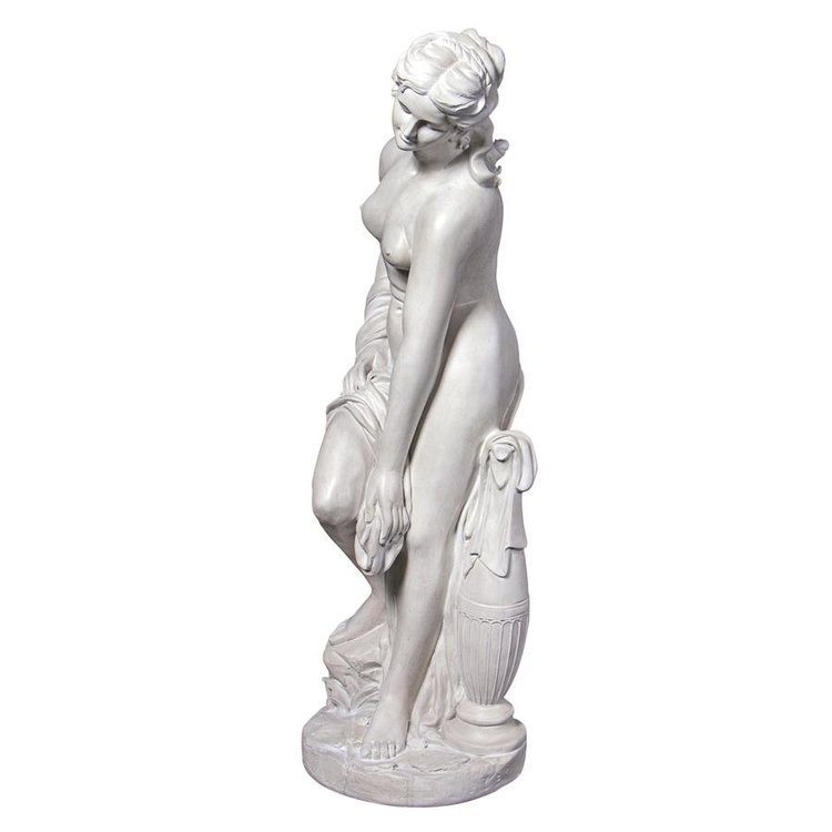 彫刻家アレグレイン 湯あみする女 入浴する女性像 ガーデン裸婦像レプリカ 西洋庭園彫像 彫刻（輸入品）_画像3