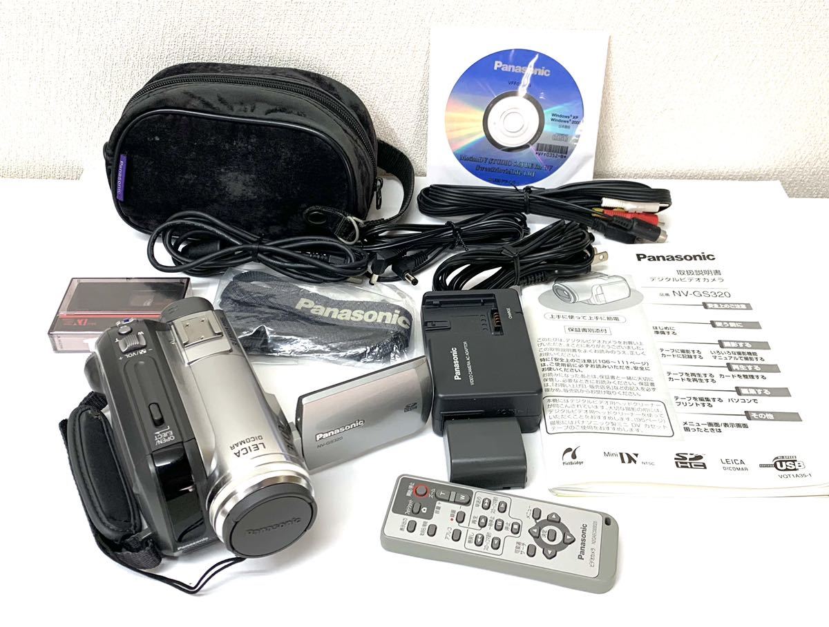 Panasonicパナソニック miniDVデジタルビデオカメラ NV-GS320 外見綺麗