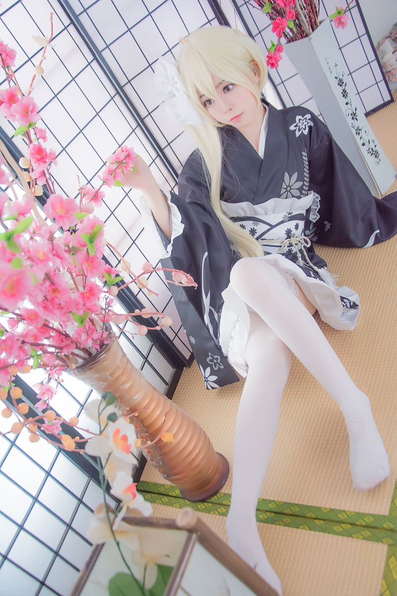 [ ream ] Japanese clothes spring saec . manner kimono Japanese clothes yukata pretty cosplay Christmas Halloween Event change equipment fancy dress cosplay 