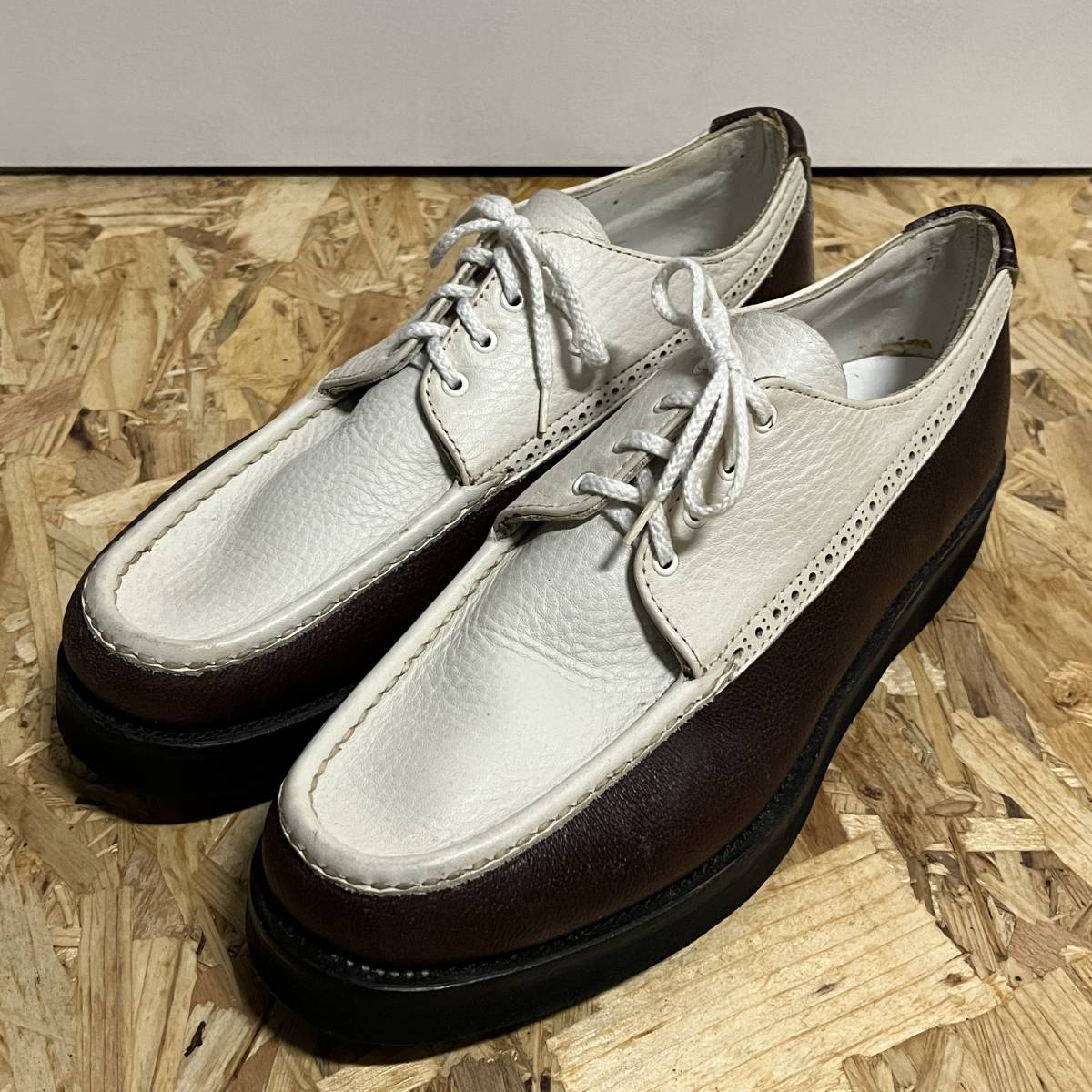 ★ 送料込み USA製 珍品 特注 カスタム ゴルフシューズ RUSSELL MOCCASIN ラッセルモカシン 10C 未使用 Custom ★ _画像1