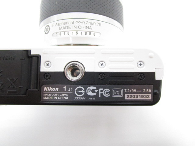 [即日発送]★良品★ Nikon ニコン レンズ交換式アドバンストカメラ 1 J1 ミラーレス一眼 標準ズームレンズキット 10-30㎜ 白 ホワイト 361_画像4