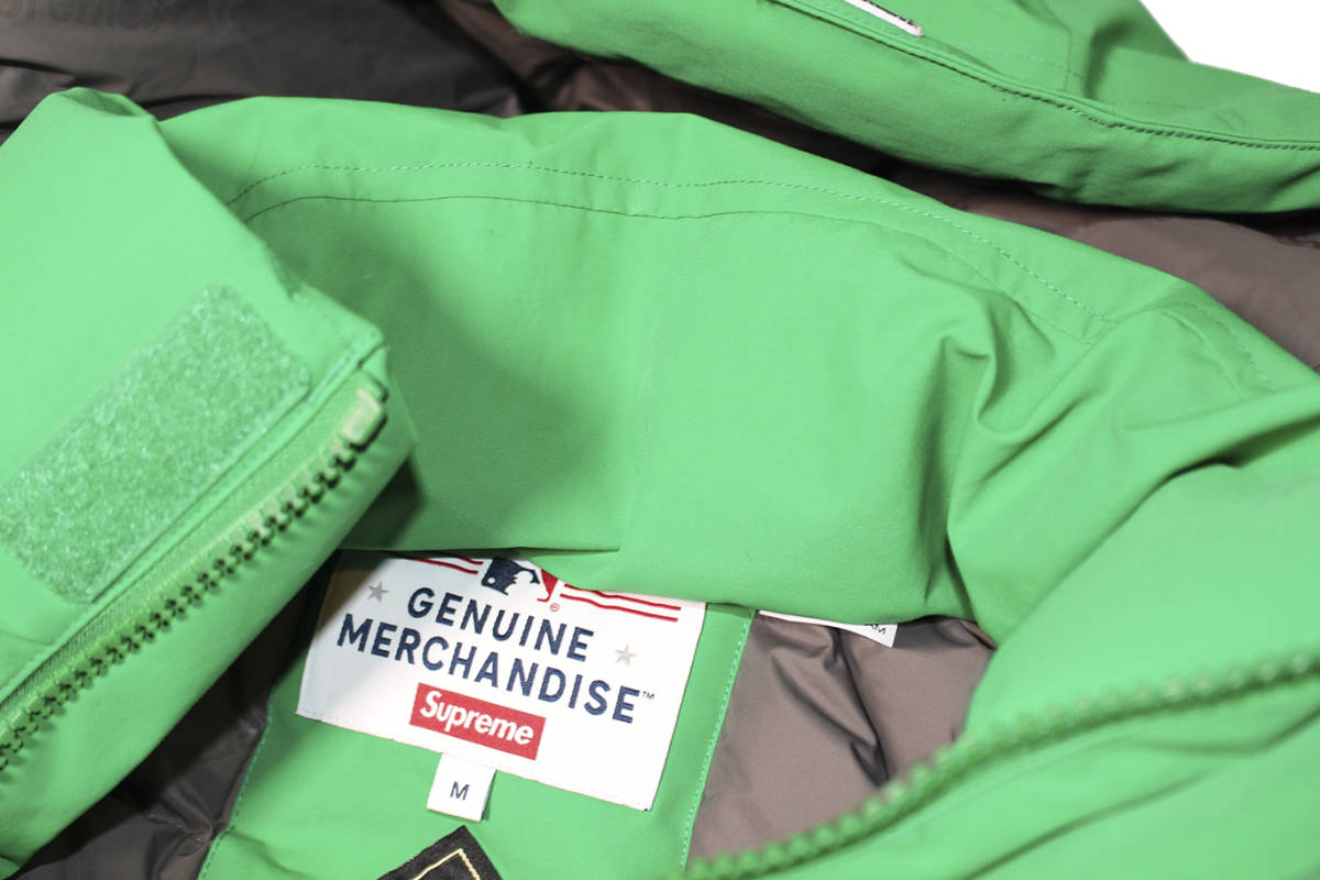 SUPREME NEW YORK YANKEES GORE TEX 700 FILL DOWN JACKET GREEN SIZE M_画像2