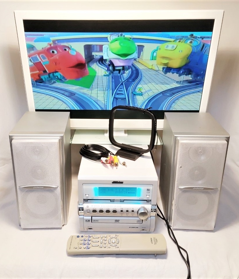 Victor UX-W7DVD ミニコンポ Victor UX-W7DVD CD・ダブルMD・DVD・カセットミニコンポ
