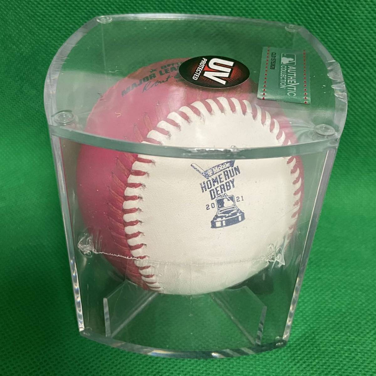 (新品)2021年オールスターゲーム ピンク マネーボール ホームラン ダービー 公式球 大谷翔平 エンゼルス MLB rawlings_画像2