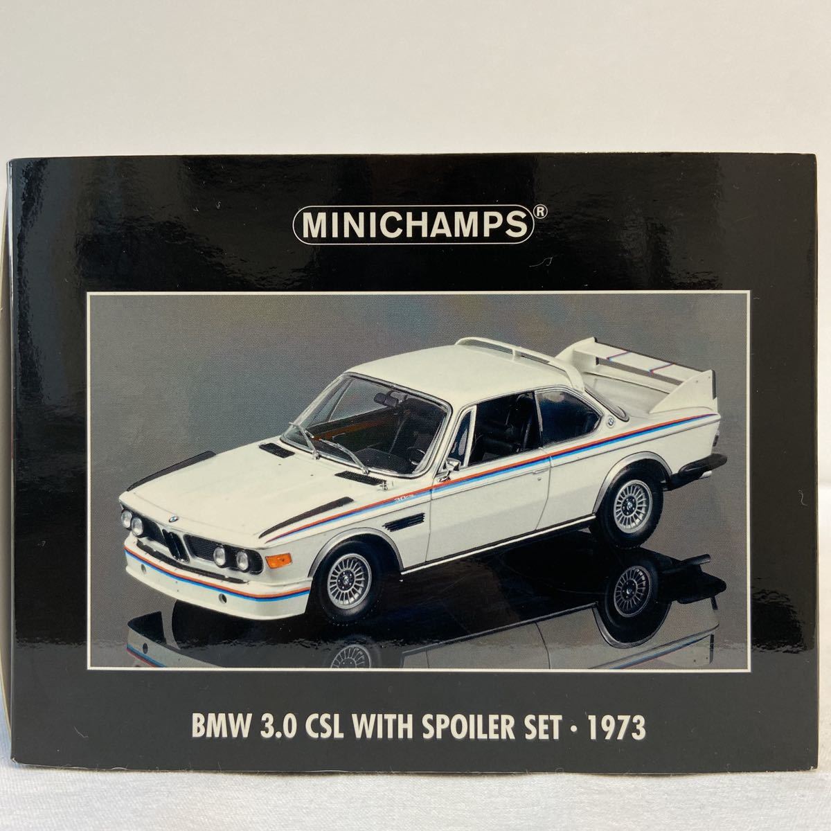 MINICHAMPS 1/18 BMW 3.0 CSL with Spoiler set 1973年 ミニチャンプス 旧車 ミニカー モデルカー