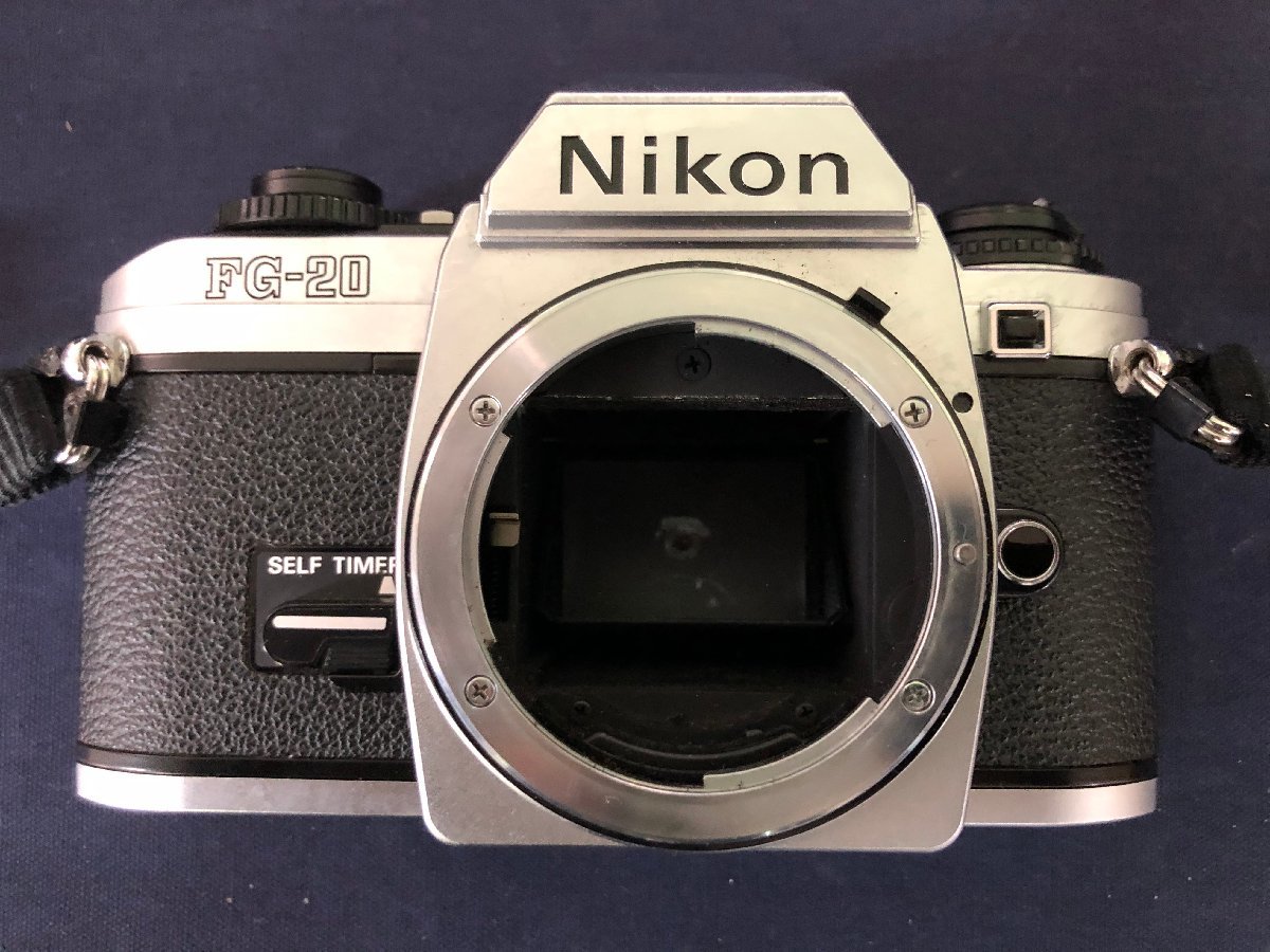 o-CHU-000454 Nikon ニコン FG-20 Zoom-NIKKOR C Auto 1:3.5 f=43-86mm レンズ付き フィルムカメラ_画像4