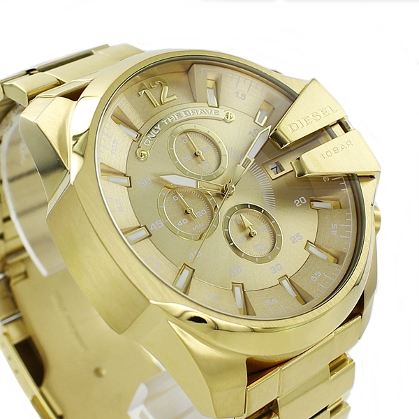 【1年保証】DIESEL ディーゼル 腕時計 DZ4360 メンズ クロノグラフ MEGA CHIEF メガチーフ ゴールド_画像3