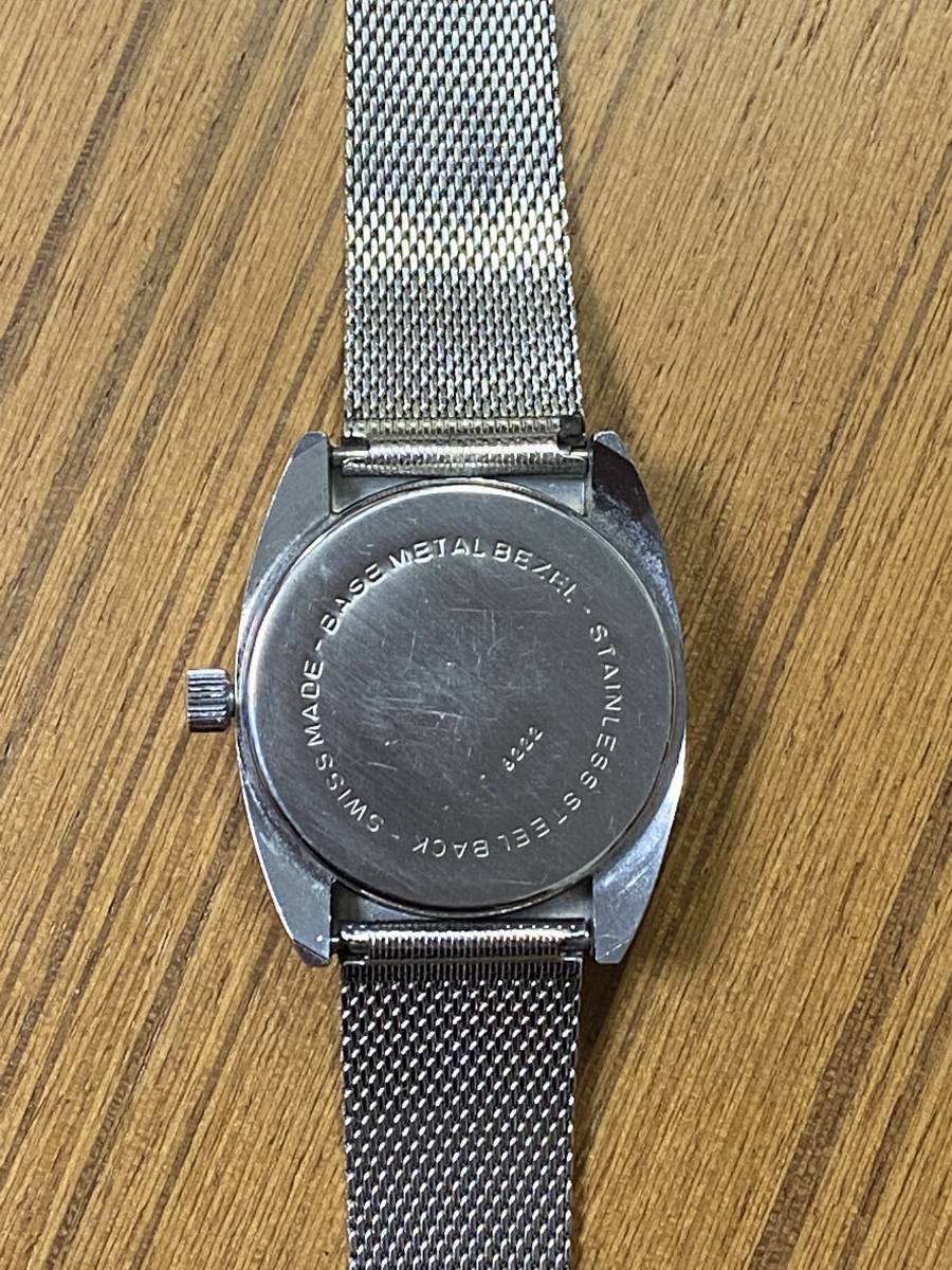 USED】SINDACO 70年代製 Swiss Made メンズ用 手巻き腕時計 8222