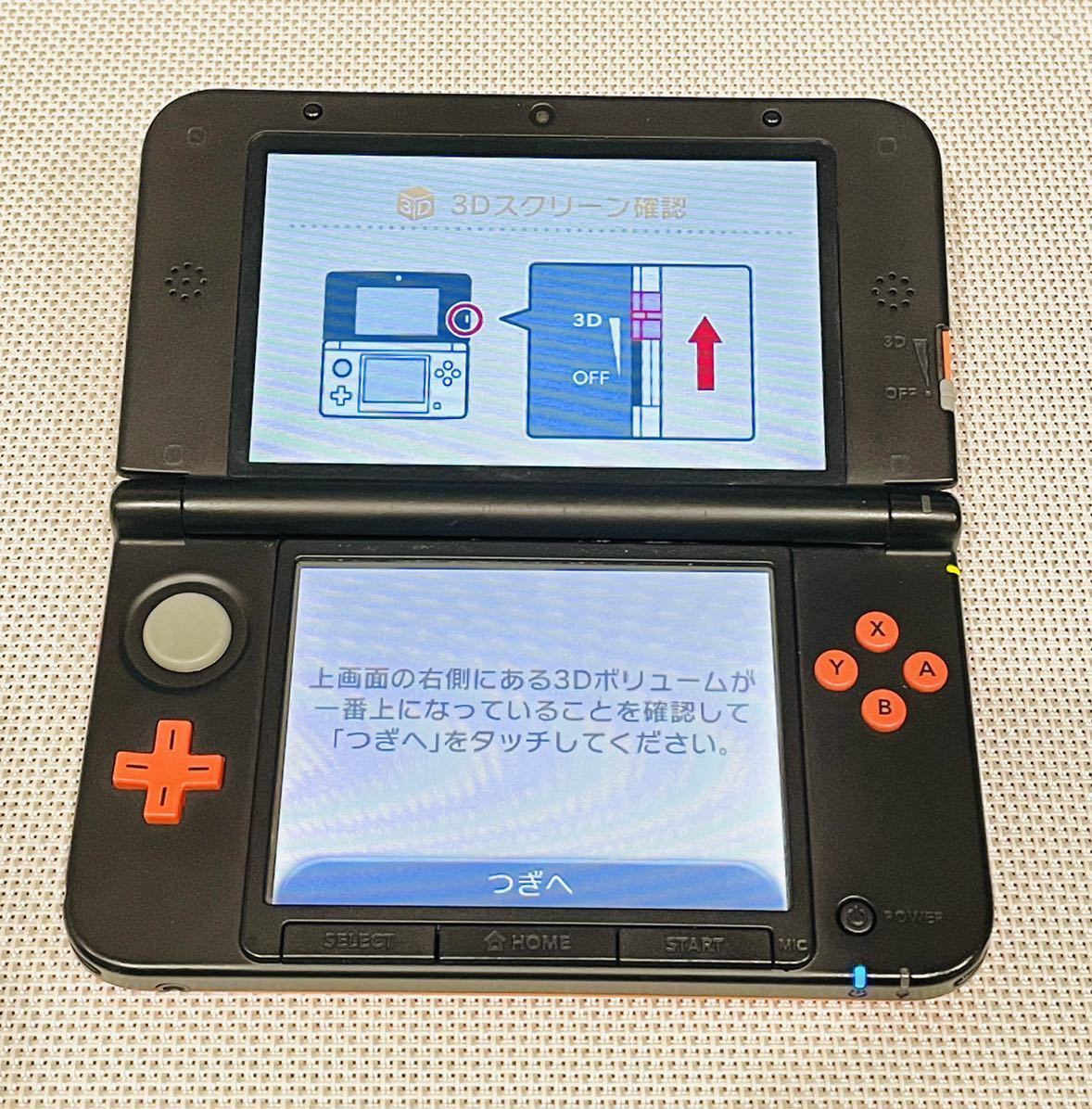 ニンテンドー3DS LL 限定版オレンジブラックリミテッドパック　本体動作品　送料無料　付属品付きNintendo 3DS 任天堂 