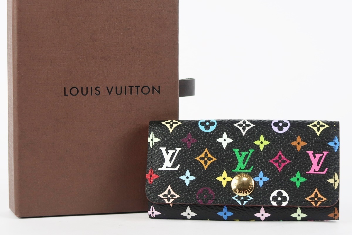 【超美品】LOUIS VUITTON ヴィトン ミュルティクレ マルチカラー 4連キーケース ブランド小物【KQ71】_画像1