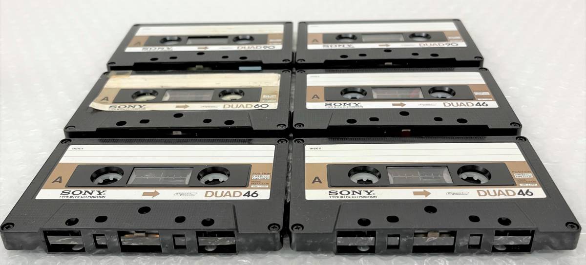 METAL POSITION metal position cassette tape music SONY Sony DUAD TYPEⅢ(Fe-Cr) 6ps.@ recording settled music sound recording machinery recording 