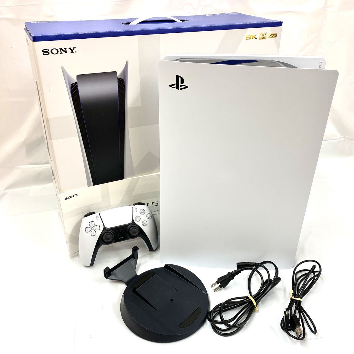 ●[1円スタート!!]SONY ソニー●PlayStation5 プレイステーション5/PS5/本体/CFI-1000A/825GB/プレステ5/ゲーム/白/ホワイト/8K/EF5/①_画像1