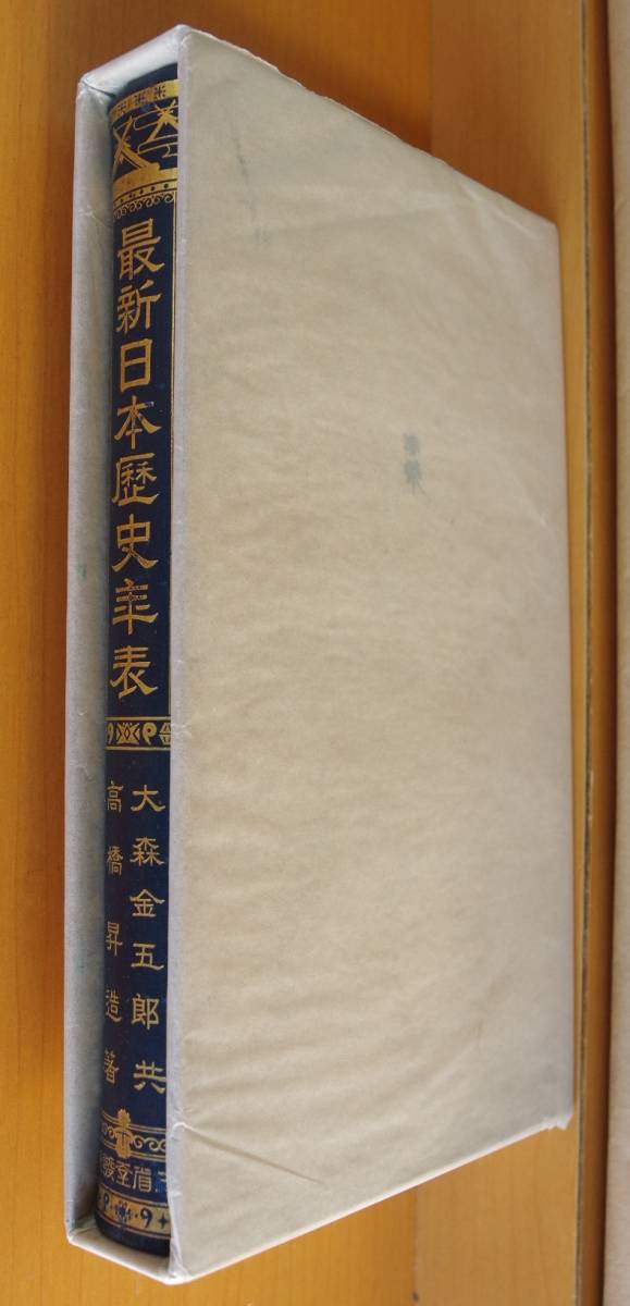 大森金五郎・高橋昇造/共著 最新日本歴史年表 三省堂 昭和5年_画像2