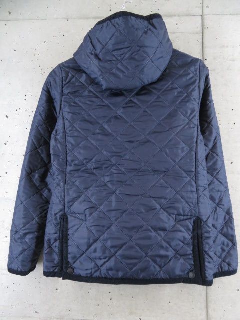 007m16* superior article. *SMOCK SHOPsmog shop lining fleece cotton inside quilting jacket XS/ Parker / natural series / lady's / woman 