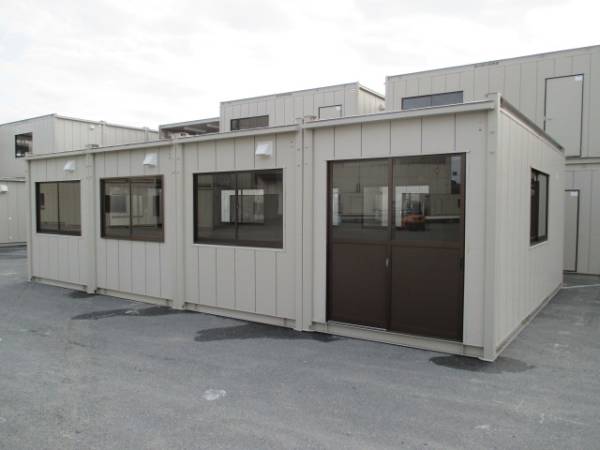 人気特価激安 プレハブ 仮設 中古 寮 実習生 16坪 ユニットハウス 物置 コンテナ 【埼玉発】スーパーハウス 収納 道場 休憩室 32畳 店舗 事務所 倉庫 簡易住居、ログハウス