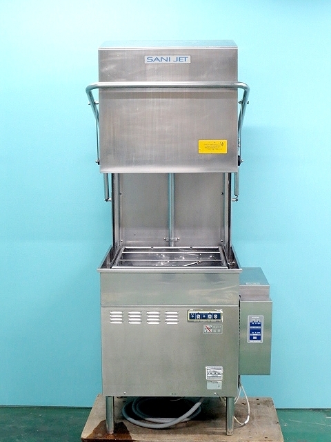 サニジェット ドアタイプ 食器洗浄機 ブースター搭載 W790xD700xH1360 SD113EA6 2014年式 三相200V 60Hz 業務用 厨房什器/番号:210401-R1_画像2