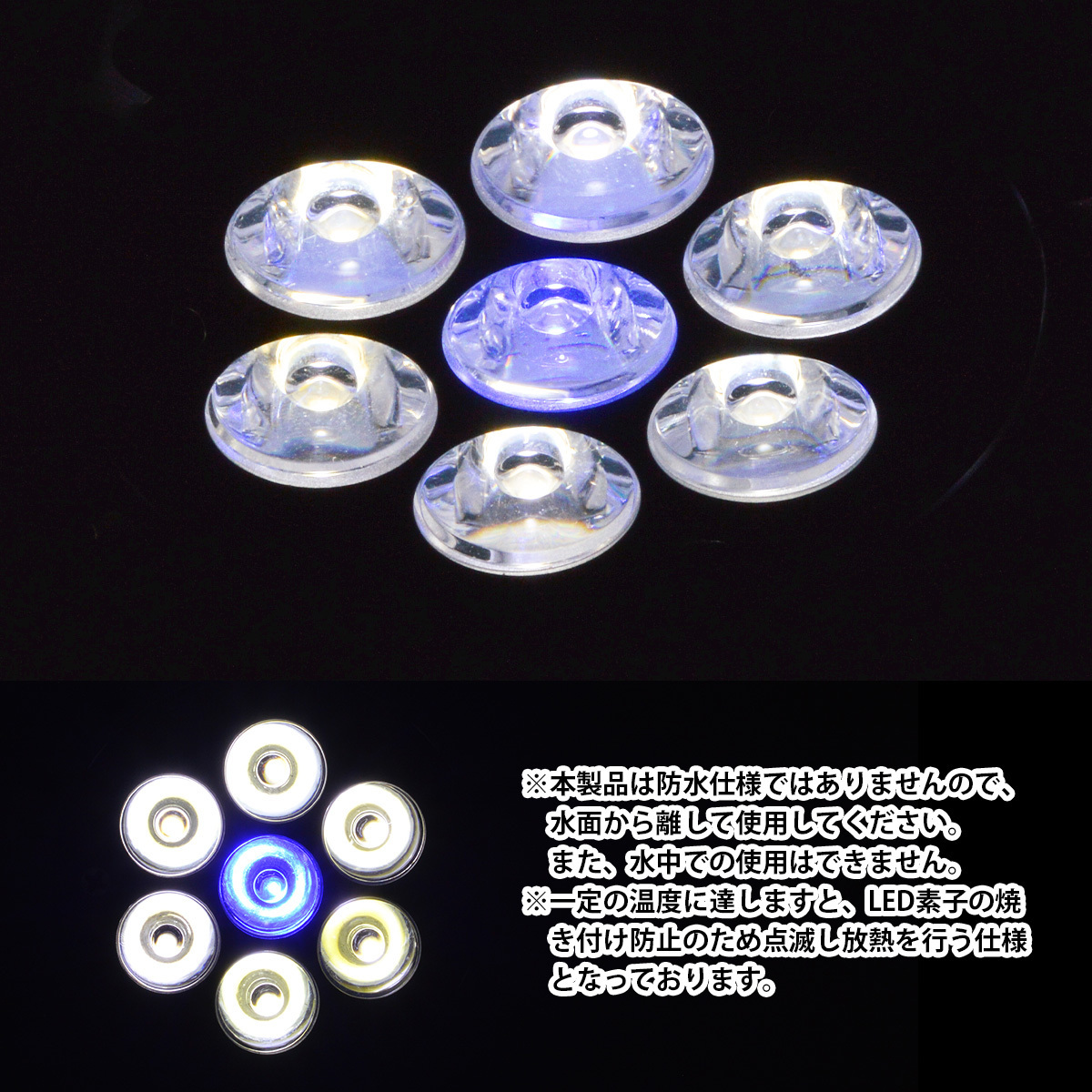 LED 電球 スポットライト 7W 白6青1 水槽 照明 E26 観賞育成用 LEDスポットライト 電気 水草 サンゴ 熱帯魚 観賞魚 植物育成_画像4