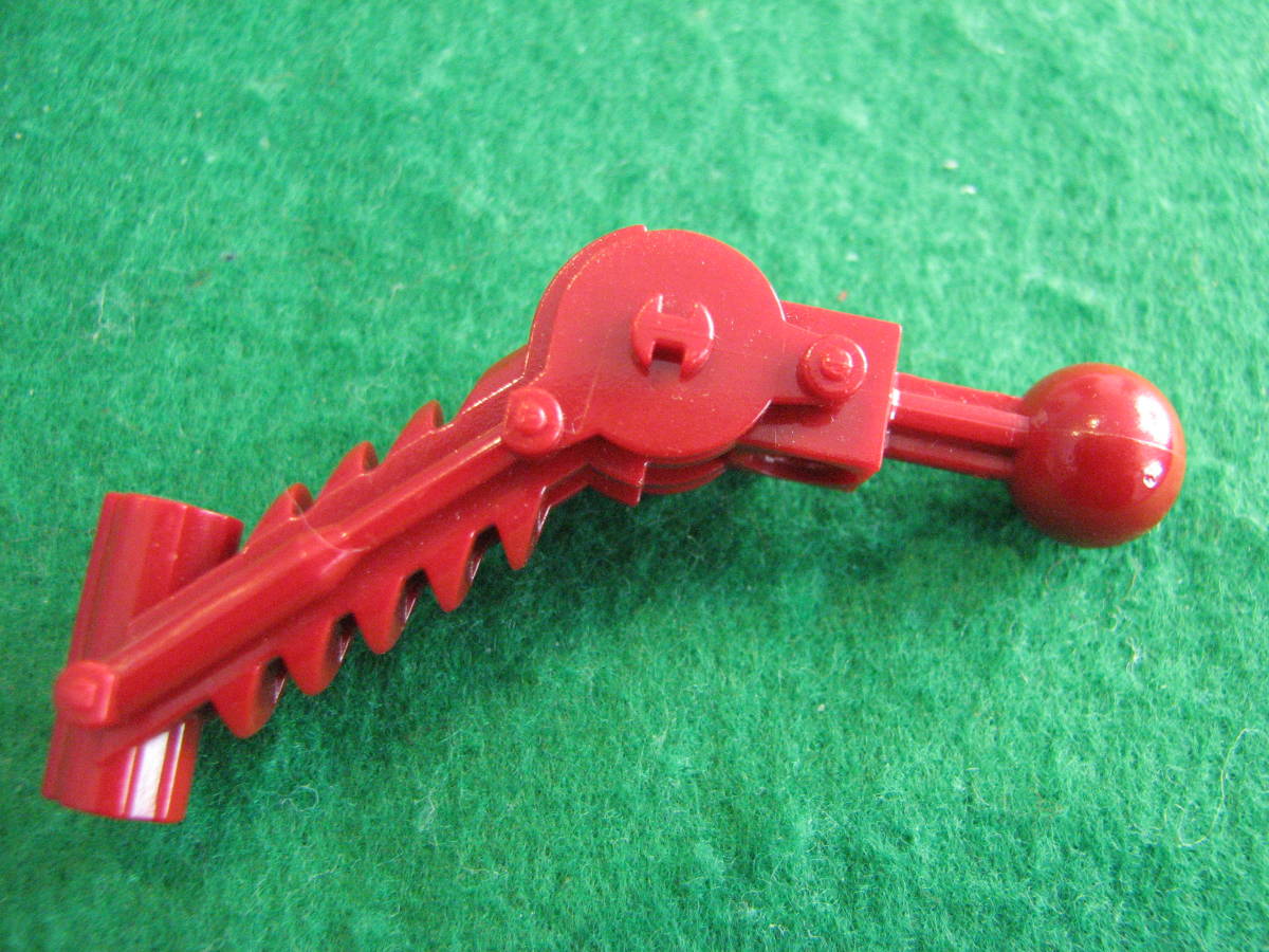 * Lego -LEGO*32476* Bionicle * ball joint 5x7 arm *90 times. dual axle hole attaching *USED* wine red 