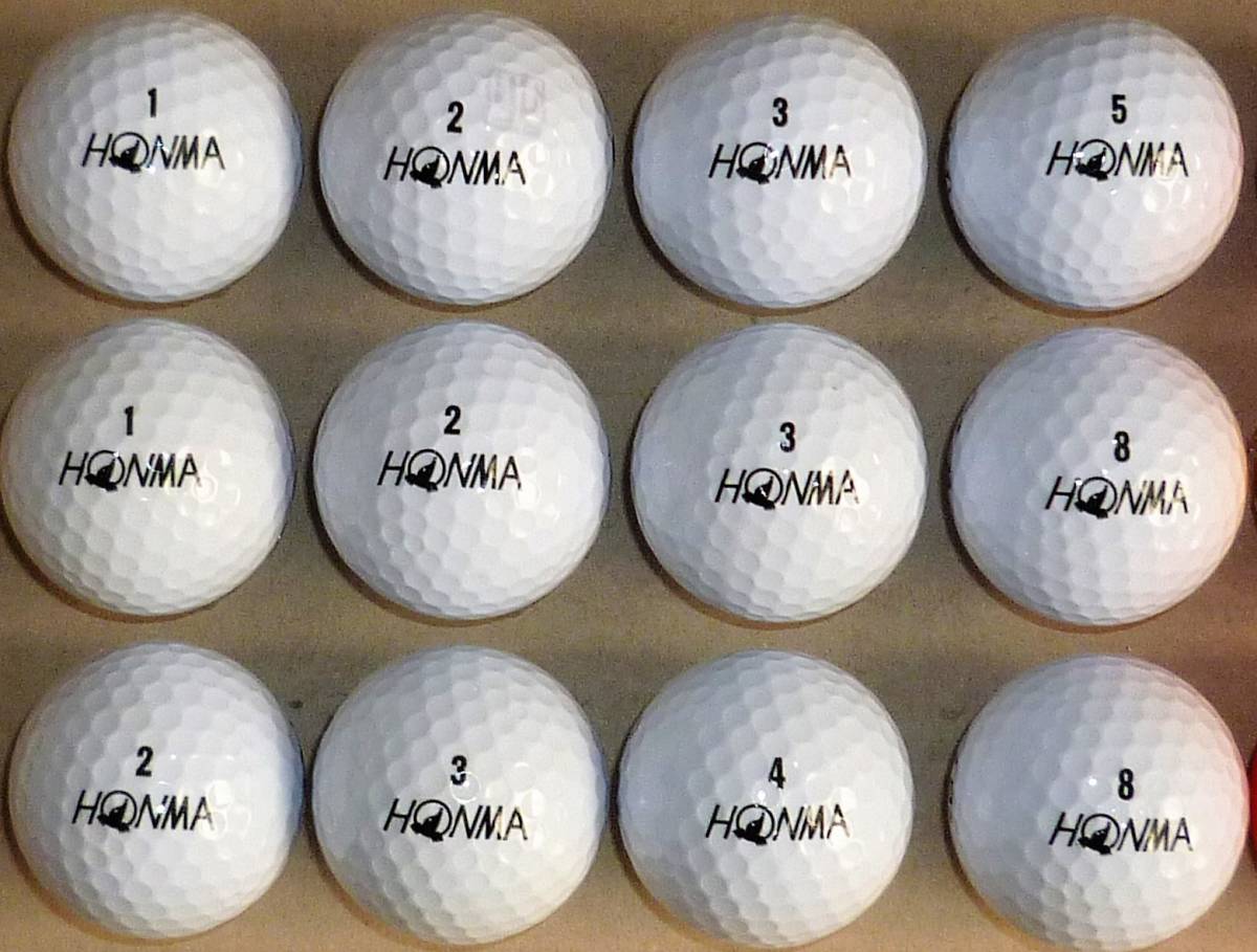 ロストボール HONMA(本間) D1　 カラーボール 18個セット　サイト内のゴルフボール組合せにて2セット(36個)まで同梱可能_画像2