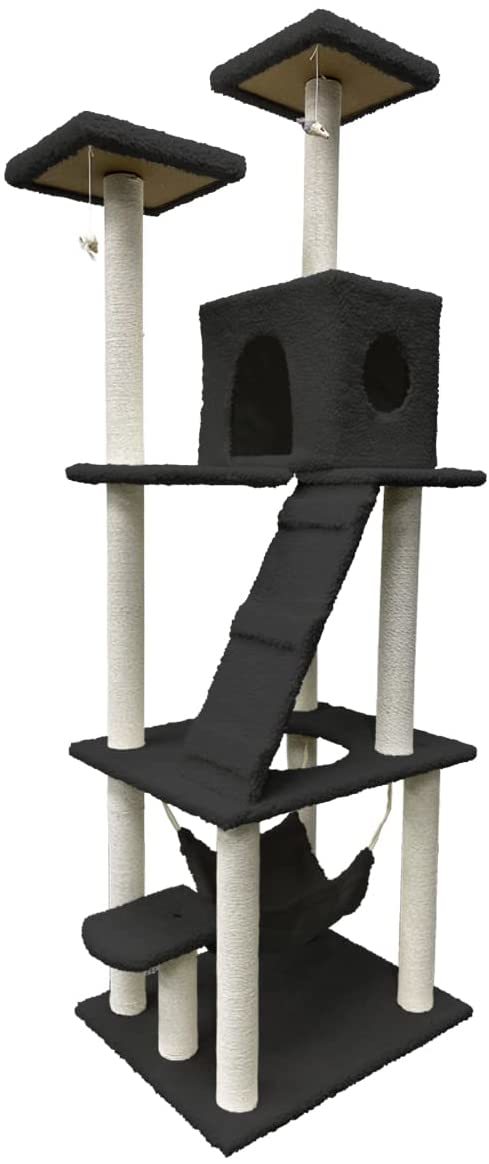キャットタワー 猫タワー ハンモック付き 185cm スリム 大型猫 キャットタワー 猫タワー ハンモック付き 185cm スリム 大型猫