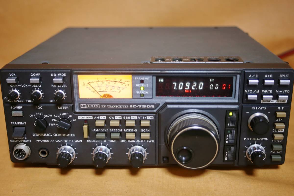 アイコム IC-750A HFトランシーバー オールモード 100W 無線機 CW