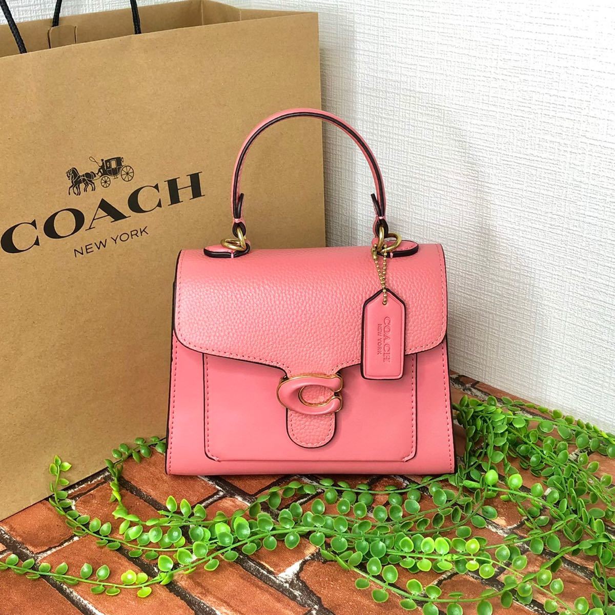 ≪新品≫COACH ハンドバッグ ショルダーバッグ バックル ピンク