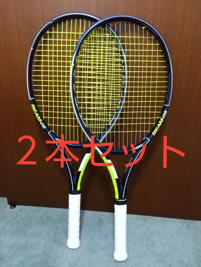 PayPayフリマ｜２本セット ブリヂストン テニスラケット beam-os 295 硬式 BRIDGESTONE グリップ2