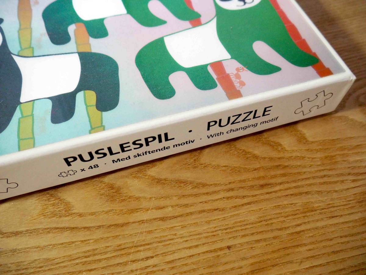 「フライングタイガーコペンハーゲン」絵が変わる パンダ柄パズル 48ピース/PUSLESPIL・PUZZLE ジグソーパズル（送料510円）_画像4