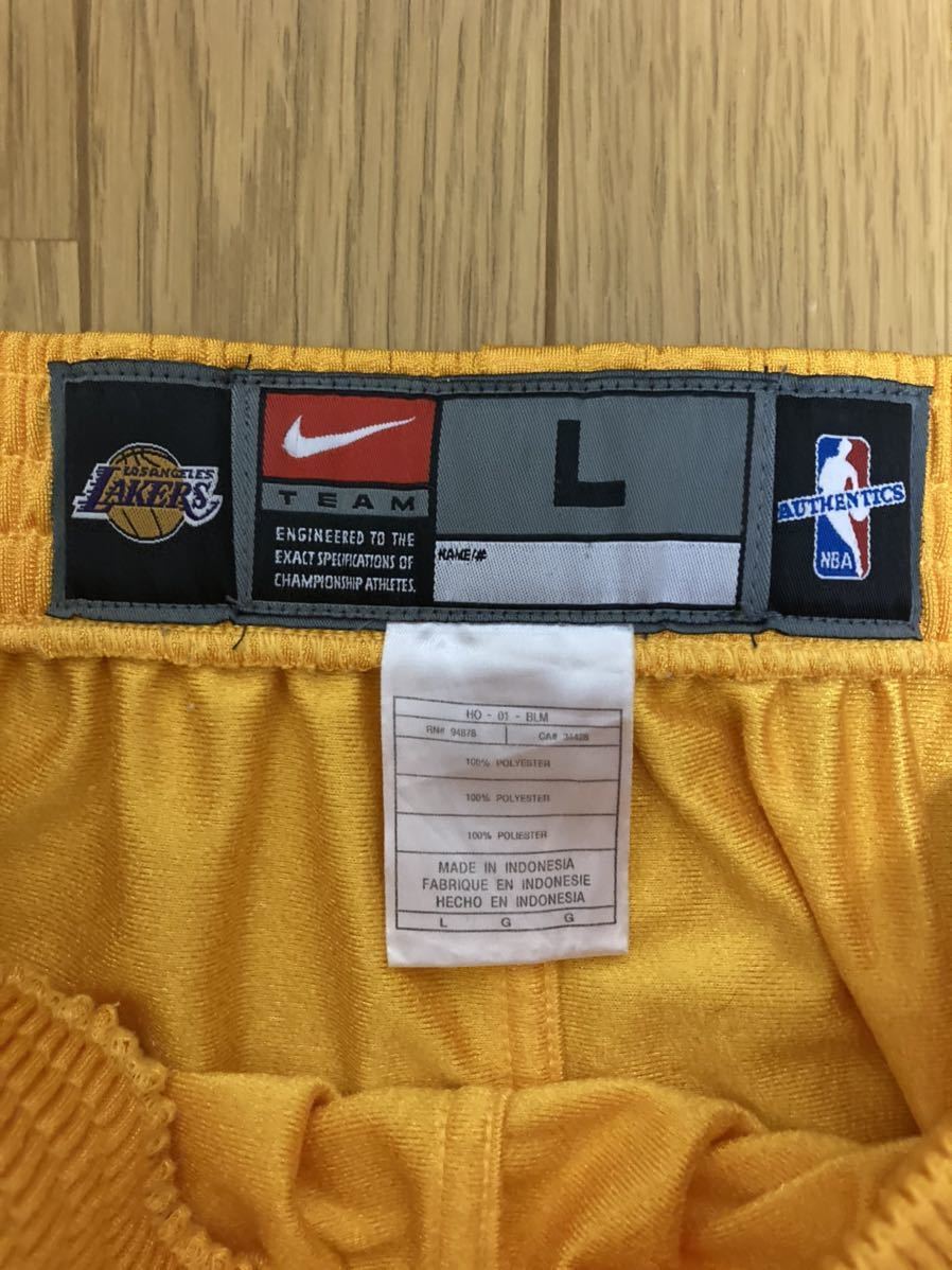 NBA LAKERS レイカーズ KOBE BRYANT コービー セットアップ 上下　ジャージ ユニフォーム NIKE ナイキ L_画像7