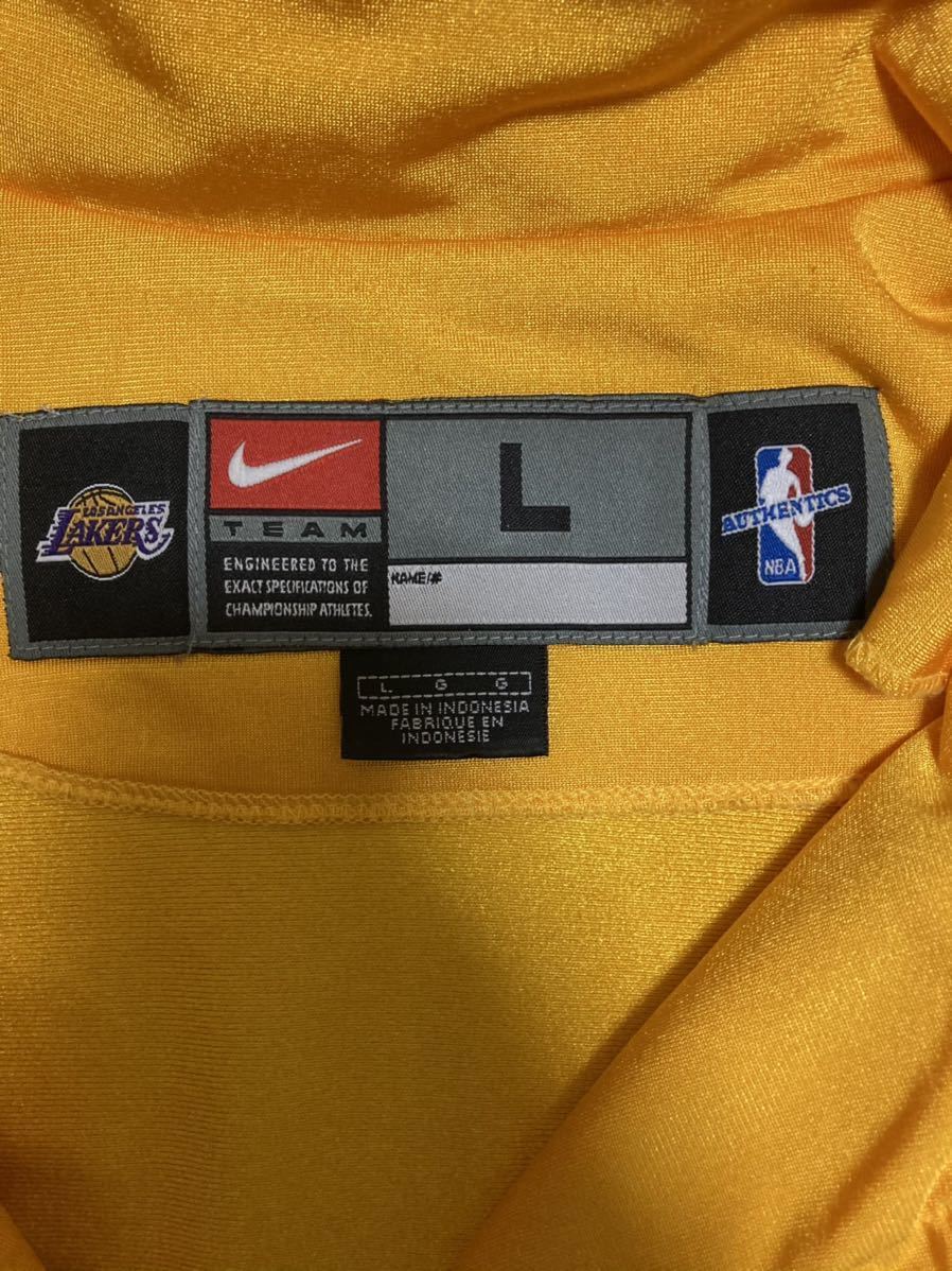 NBA LAKERS レイカーズ KOBE BRYANT コービー セットアップ 上下　ジャージ ユニフォーム NIKE ナイキ L_画像3