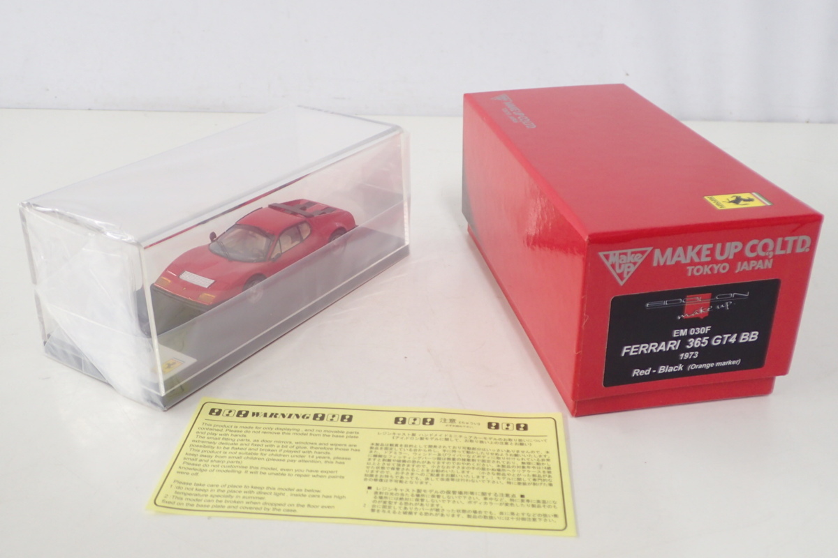 1円スタート 未使用 MAKE UP アイドロン 1/43 フェラーリ 365 GT4 BB 1973 ( EM030F ) FERRARI メイクアップ EIDOLO ミニカー 管ASD12127MG_画像1