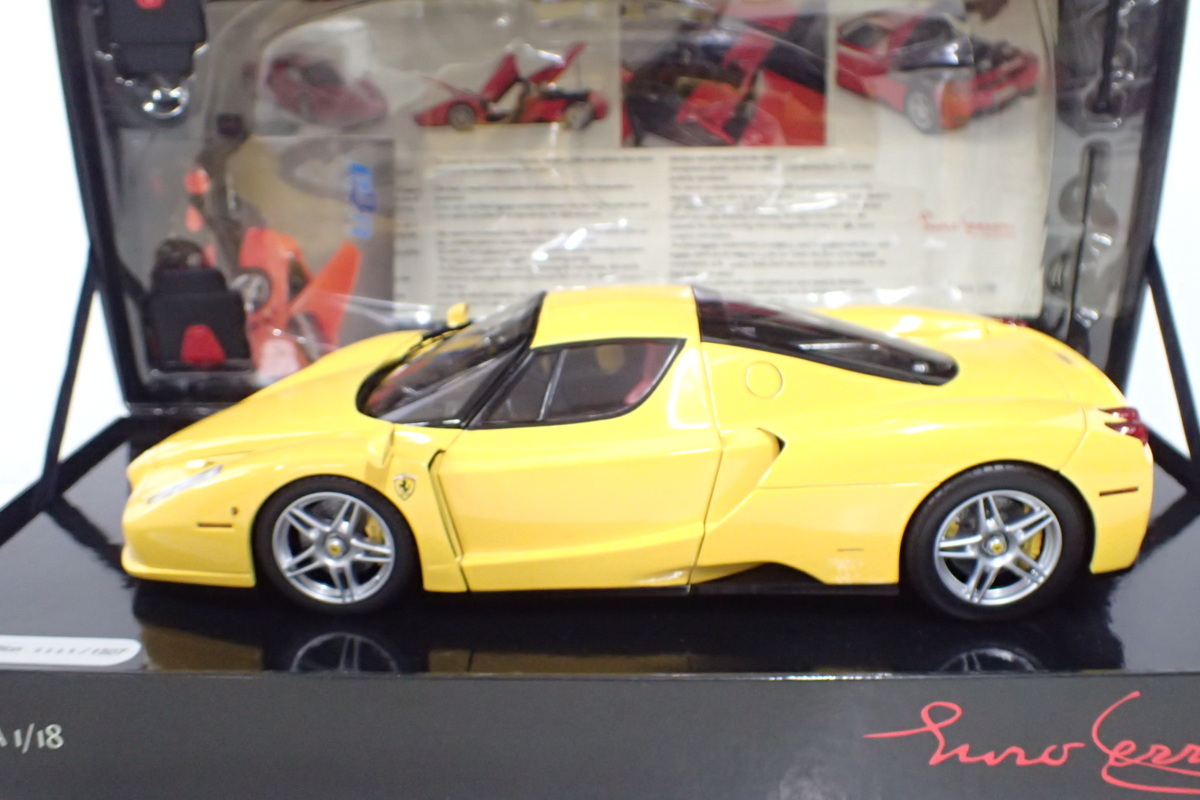 1円～ 京商 BBR 1/18 ENZO FERRARI YELLOW LIMITED 0005/1507 No.HE180004 エンツォ フェラーリ イエロー KYOSHO ミニカー 管ASD01019MG_画像8