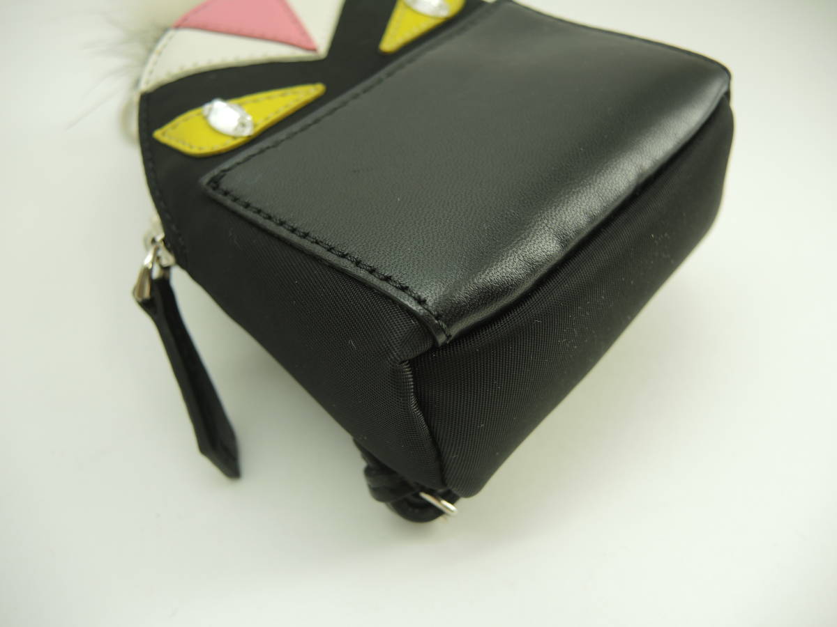  Fendi bag charm bag bagz black key ring unused goods @ 11
