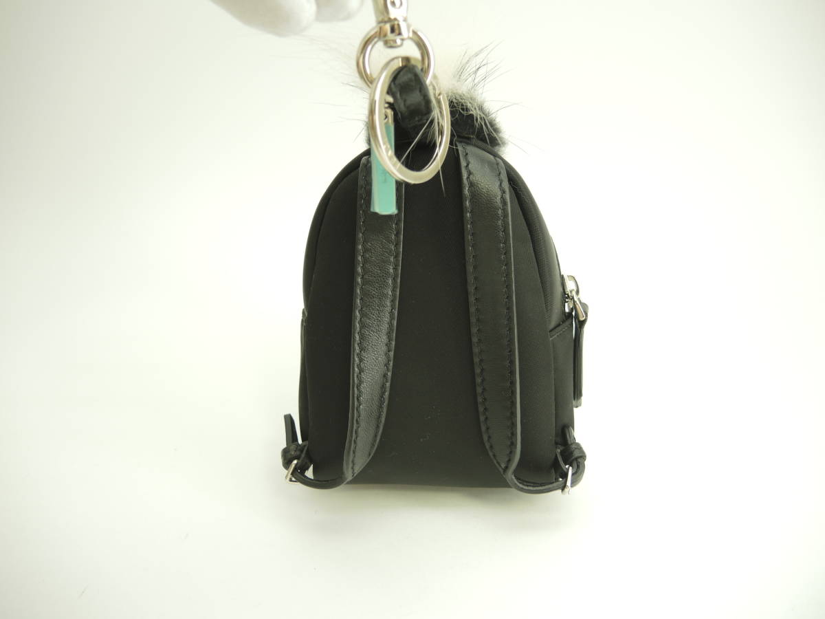  Fendi bag charm bag bagz black key ring unused goods @ 11