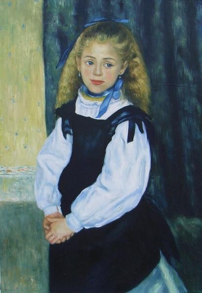 特価油絵 ルノワールの名作「ルグラン嬢」 MA292