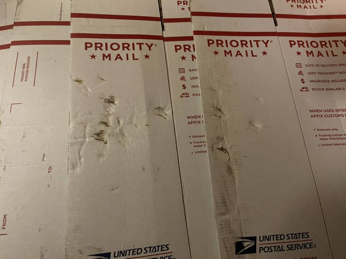 高い品質 アメリカ郵便局 USPS 梱包資材6枚セット ラッピング ギフト 撮影資材 インテリアに - シール - hlt.no