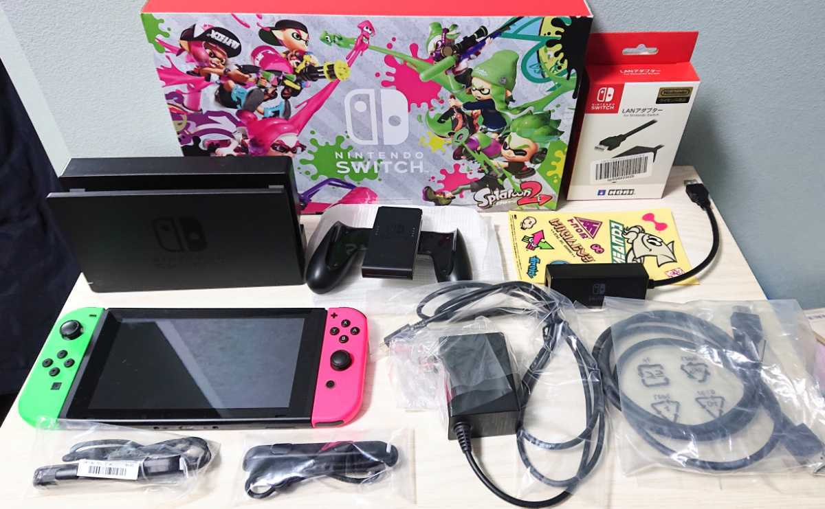 Nintendo Switch スプラトゥーン2セット おまけ付き(※ソフト欠品、Joy