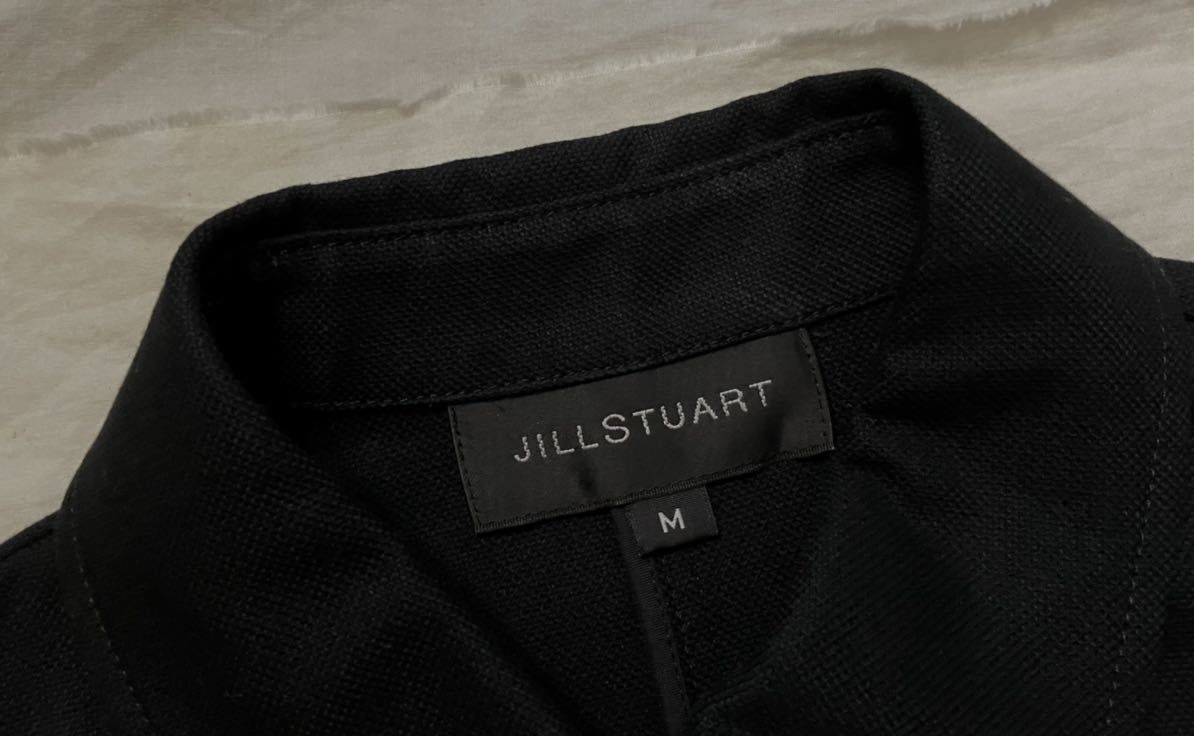 M прекрасный товар Jill Stuart JILLSTUART чёрный стрейч блузон эластичность 