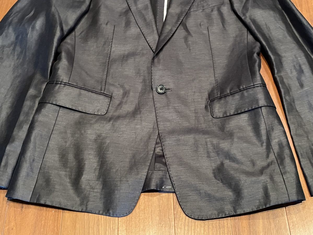 SUIT COMPANY suit Company satin jacket formal black 175cm 6Drop