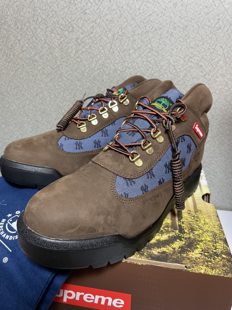 【未使用】Supreme Timberland New York Yankees Field Boot BrownUS9 27cm シュプリーム ティンバーランド_画像1