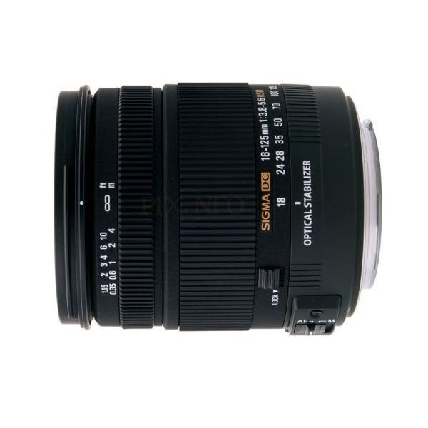 中古 １年保証 美品 SIGMA 18-125mm F3.8-5.6 DC OS HSM キヤノン_画像1