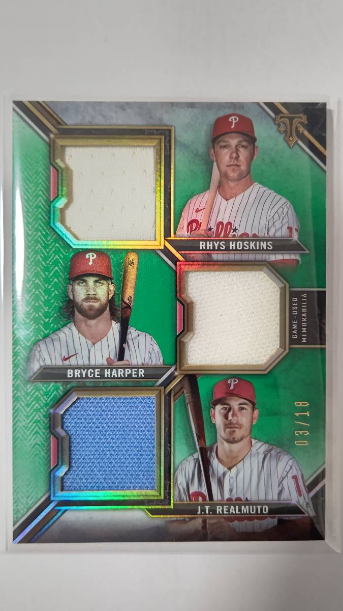 クリスマスローズ topps triple threads ブライス ハーパー 直筆サイン