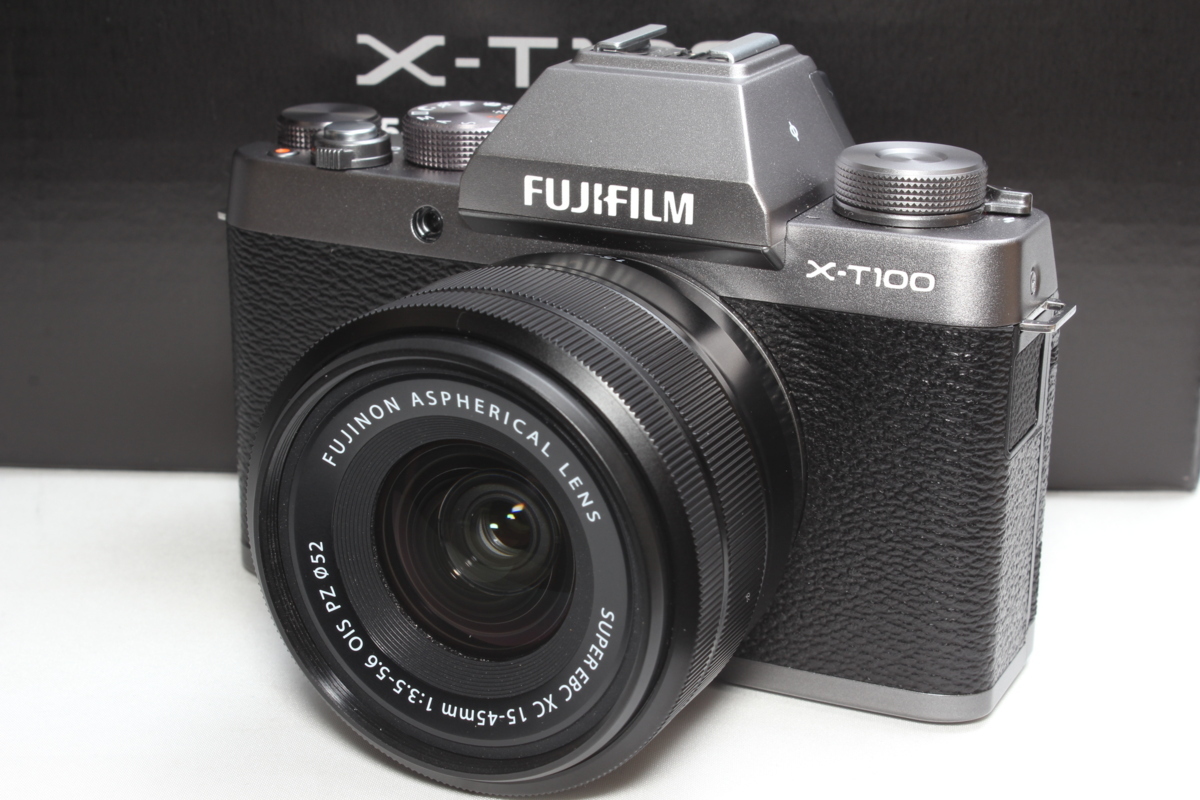 ☆極美品☆FUJIFILM 富士フイルム X-T100 レンズキット ダークシルバー