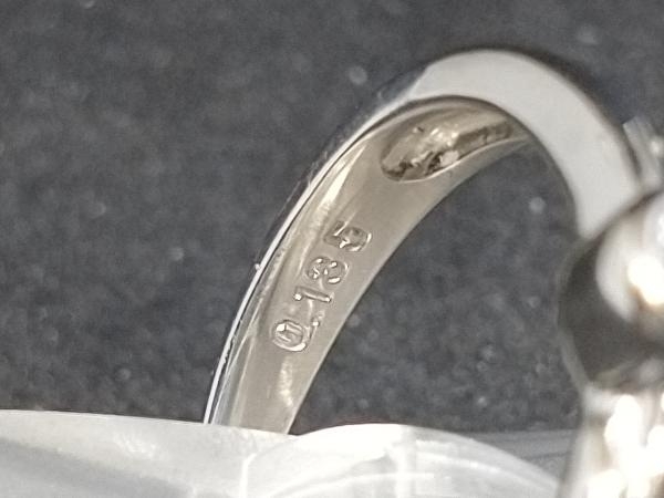 割引発見新品仕上済み Pt900 1Pダイヤモンド デザインリング 3.4g 9号 プラチナ 指輪 店舗受取可 プラチナ台